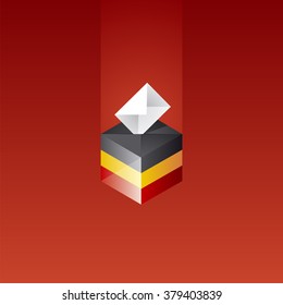 Elections in Belgium red background vector