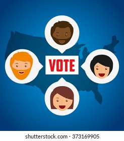 elections day design, vector illustration eps10 graphic 