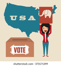 elections day design, vector illustration eps10 graphic 