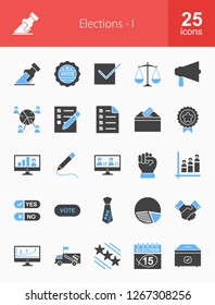 Elections Filled Icons