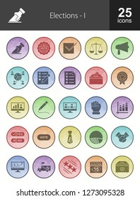 Elections Filled Icons