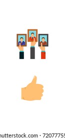 Elections icon set