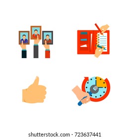 Elections icon set