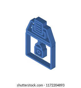 Elections isometric left top view 3D icon