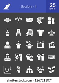 Elections Line Icons