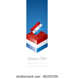 Elections in Luxembourg white background vector