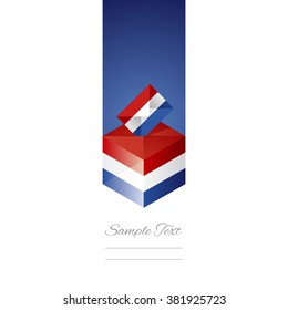 Elections in Netherlands white background vector