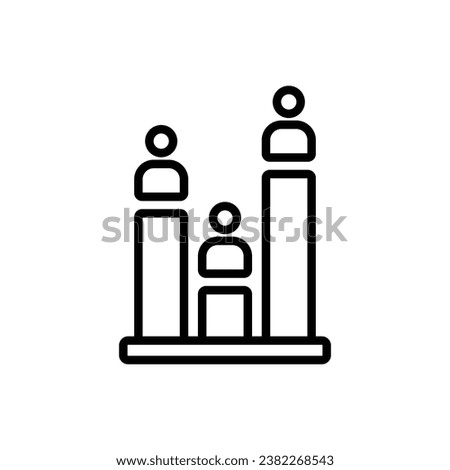 Elections Polling Outline Icon Vector Illustration