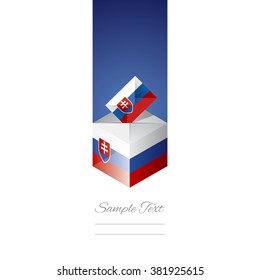 Elections in Slovakia white background vector