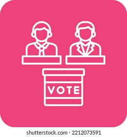 Elections vector icon. Can be used for printing, mobile and web applications.