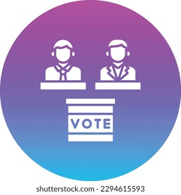 Elections vector icon. Can be used for printing, mobile and web applications.