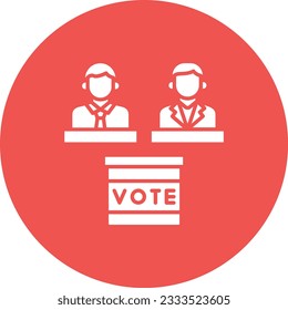 Elections vector icon. Can be used for printing, mobile and web applications.