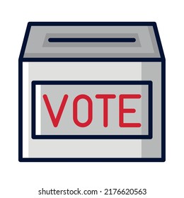 elections vote box icon isolated