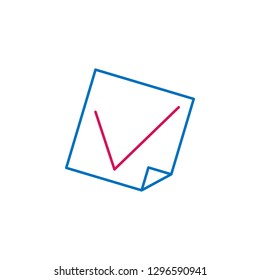 Elections, vote outline colored icon. Can be used for web, logo, mobile app, UI, UX on white background