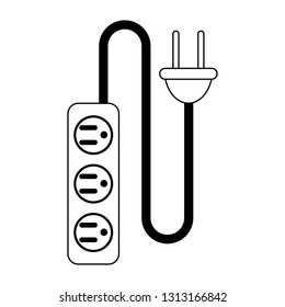 electirc shuffle with wire and plug black and white