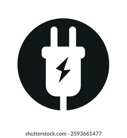  electiric charging vehicle vector icon .