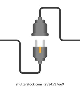 Electiric socket plug vector ilustration