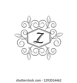 Elective monogram design for letter Z. Decorative pattern on white background. You can use as a business sign, a symbol, an emblem. Vector illustration