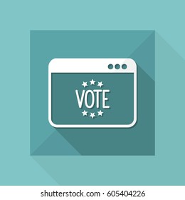 Electoral page - Vector icon for computer website or application