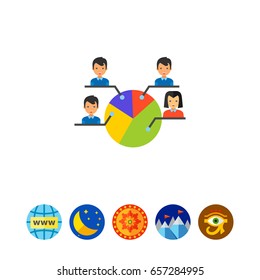 Electorate Pie Chart Icon