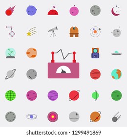 Electra apparatus colored icon. Colored Space icons universal set for web and mobile