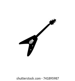 Electra guitar icon on white background