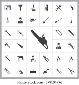 Electra saw icon. Construction icons universal set for web and mobile