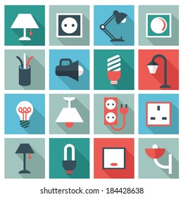 Electric accessories icons