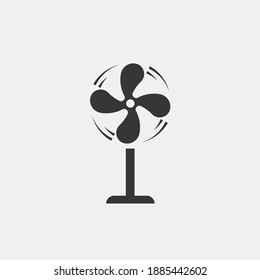 ventilador de refrigeración de aire eléctrico vectores ícono de viento soplando diversión