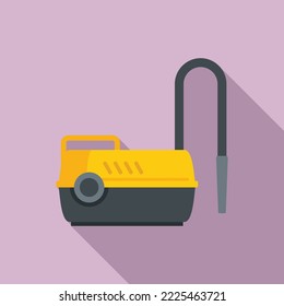 Electric air pump icon flat vector. Compressor paint. Machine spray