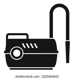 Electric air pump icon simple vector. Compressor paint. Machine spray