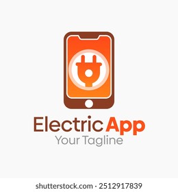 Electric App Logo Design Template. Good for Business, Agency, Community and Organization