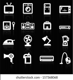 Electric appliance icons
