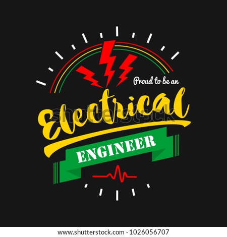 electric badge logo template vector typographic のベクター画像素材