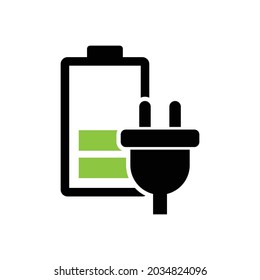 vector de carga de batería eléctrica