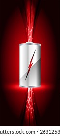 electric battery energy, vector illustration, dark red Light Abstract Technology background for computer graphic website internet. wave. silver