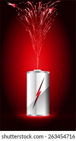 electric battery energy, vector illustration, dark red Light Abstract Technology background for computer graphic website internet. wave. silver. circuit