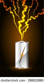 electric battery energy, vector illustration, dark orange Light Abstract Technology background for computer graphic website internet. wave. silver. circuit. spark. bolt. thunderbolt. thunder