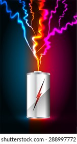 electric battery energy, vector illustration, dark blue orange pink Light Abstract Technology background for computer graphic website internet. wave. silver. circuit. spark. bolt. thunderbolt. thunder