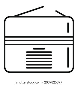 Electric battery icon outline vector. Phone energy. Power accumulator
