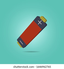 Icono isométrico de la batería eléctrica. Simple vector de color de iconos científicos para ui y ux, sitio web o aplicación móvil