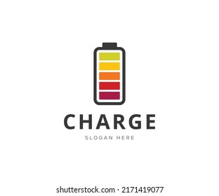 Electric Battery Logo Template, Recharge Logo Template.
