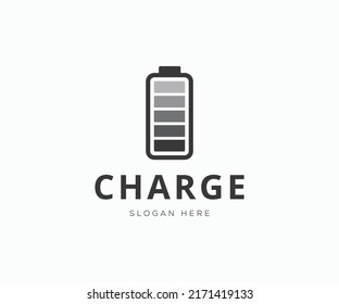 Electric Battery Logo Template, Recharge Logo Template.