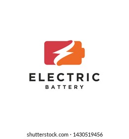 electric battery logo vector graphic download template