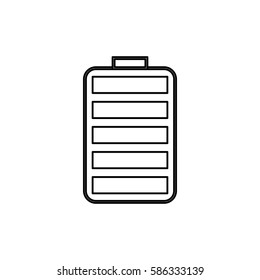 Electric battery rechargeable icon vector illustration graphic design