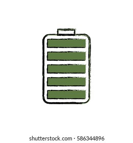 Electric battery rechargeable icon vector illustration graphic design