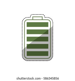 Electric battery rechargeable icon vector illustration graphic design