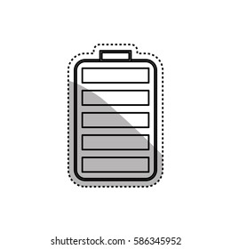 Electric battery rechargeable icon vector illustration graphic design