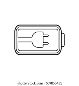 Electric battery rechargeable vector illustration graphic design