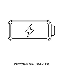 Electric battery rechargeable vector illustration graphic design
